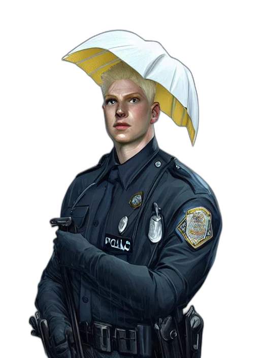 umbrella, hat, staff, face transparent PNG cut-out
