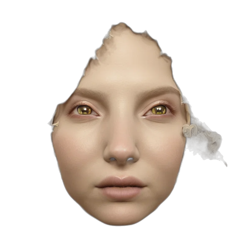 face, mask, robot, creature transparent PNG cut-out