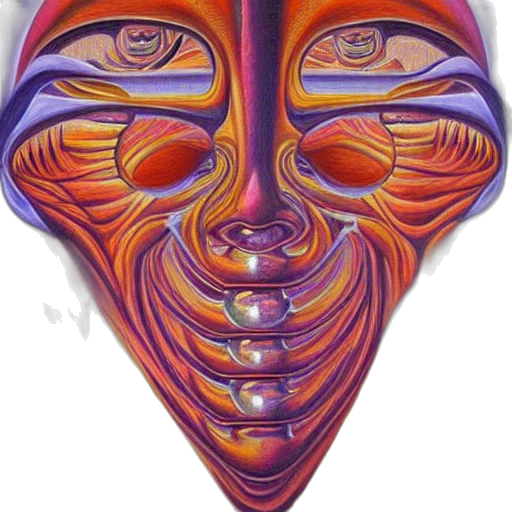 mask, face, creature, robot transparent PNG cut-out