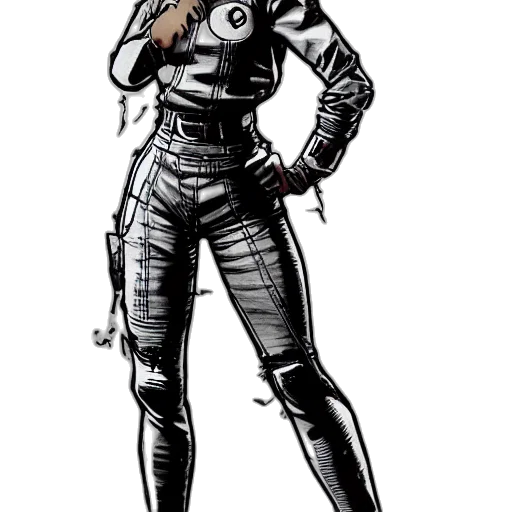 weapon, staff, jacket, robot transparent PNG cut-out