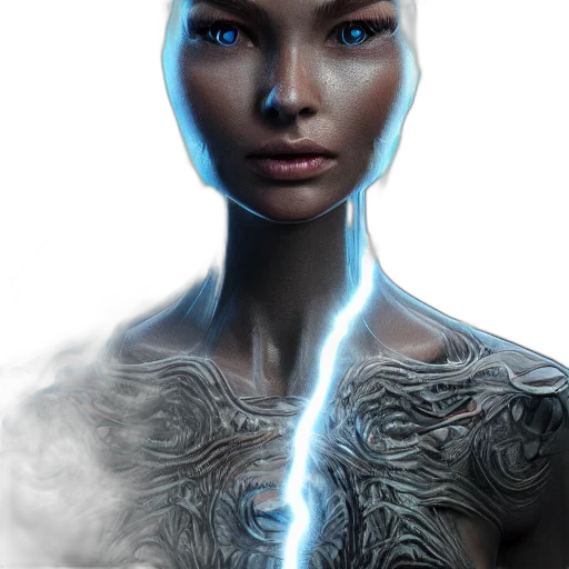 robot, face, jewelry, creature transparent PNG cut-out