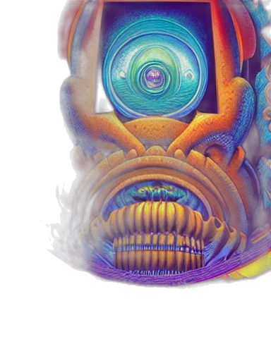 mask, face, crown, robot transparent PNG cut-out