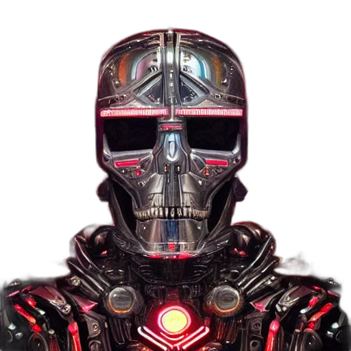 robot, mask, face, concept art transparent PNG cut-out