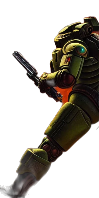 robot, weapon, staff, concept art transparent PNG cut-out