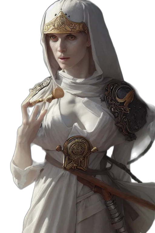 sword, staff, dress, jewelry transparent PNG cut-out