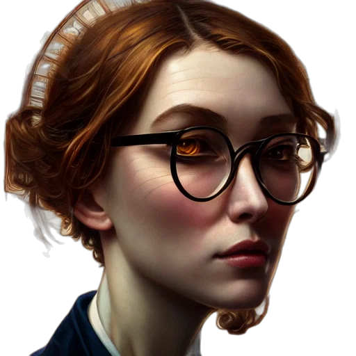 face, staff, crown, photorealistic transparent PNG cut-out