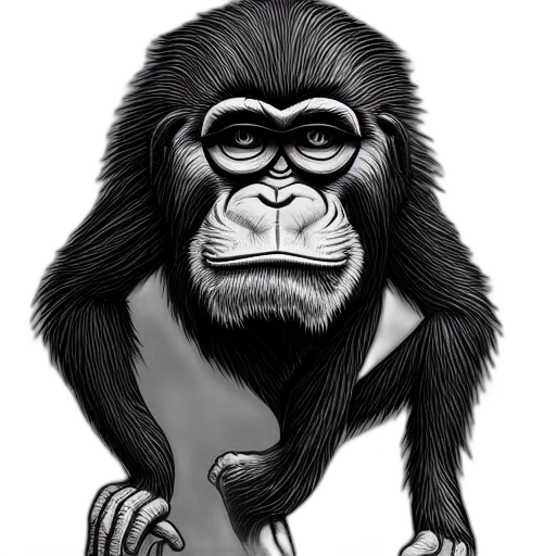 animal, staff, face, creature transparent PNG cut-out