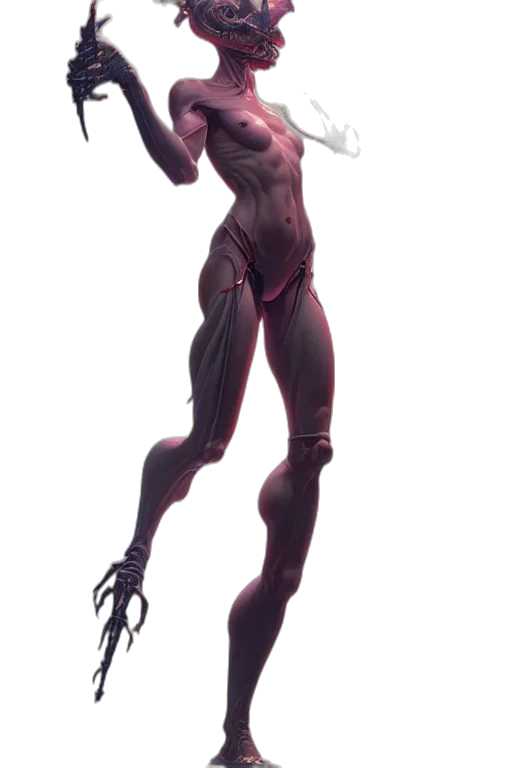 robot, creature, staff, weapon transparent PNG cut-out