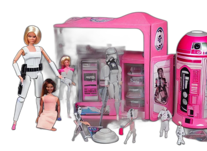 outer space, star, wars, barbie transparent PNG cut-out