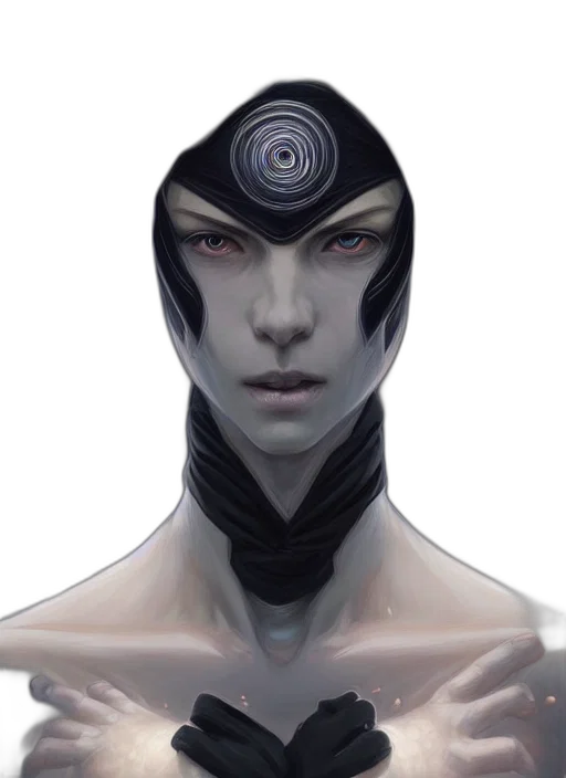 face, mask, robot, creature transparent PNG cut-out