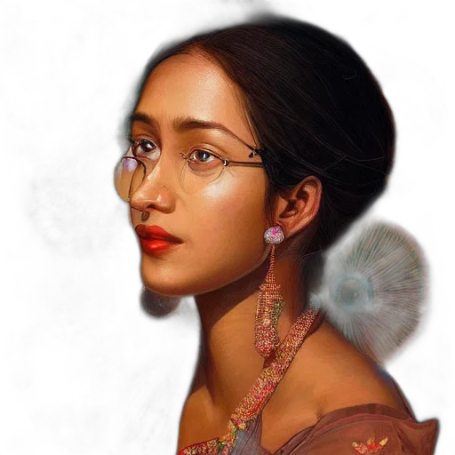 jewelry, face, crown, photorealistic transparent PNG cut-out
