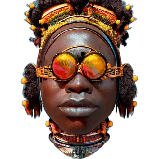 face, mask, jewelry, staff transparent PNG cut-out