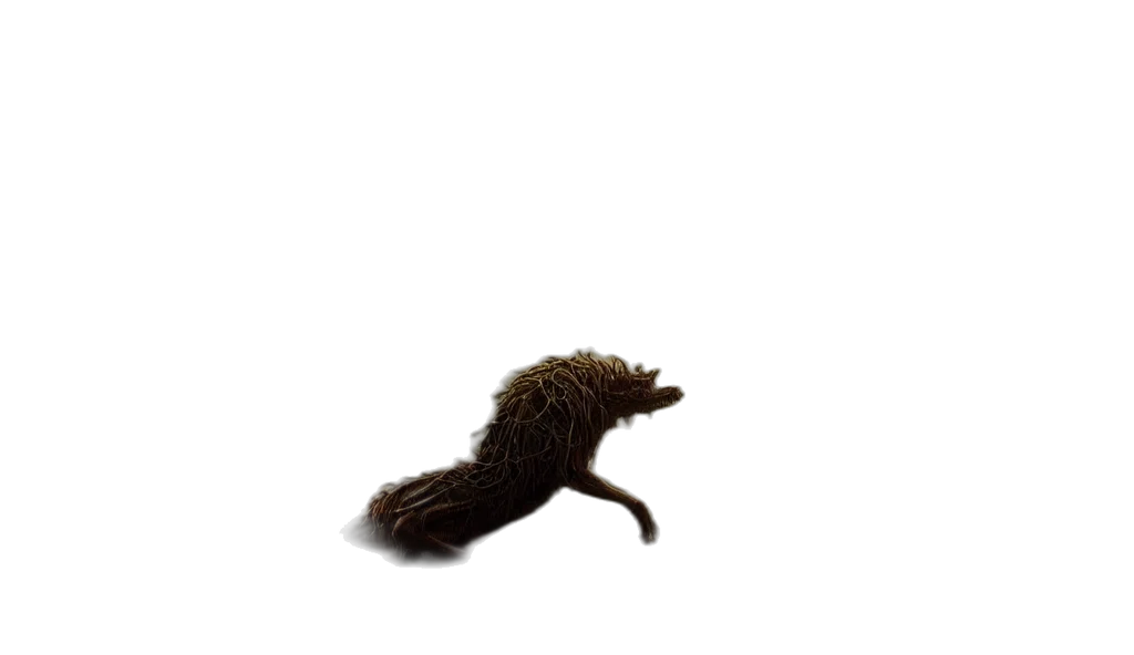 hair, animal, creature, staff transparent PNG cut-out