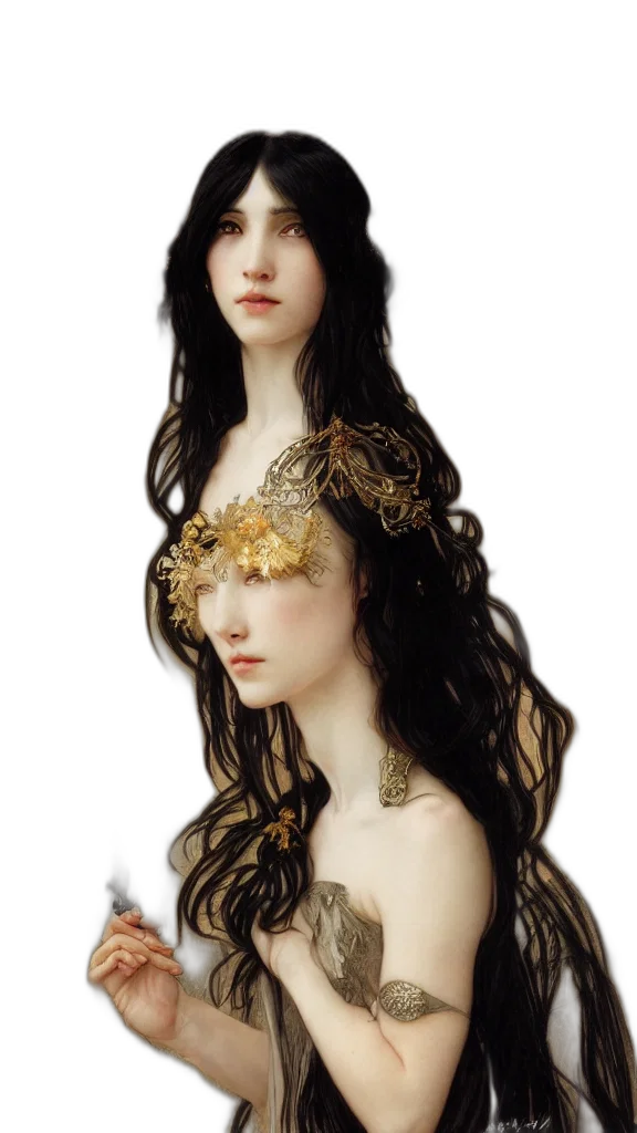 crown, jewelry, dress, fantasy art transparent PNG cut-out