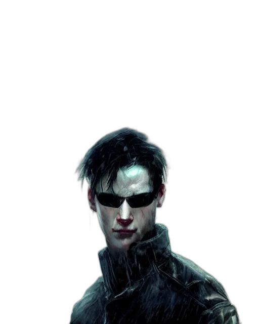 jacket, mask, face, comic book art transparent PNG cut-out