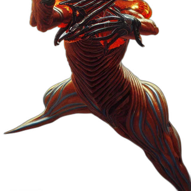 dragon, creature, staff, weapon transparent PNG cut-out