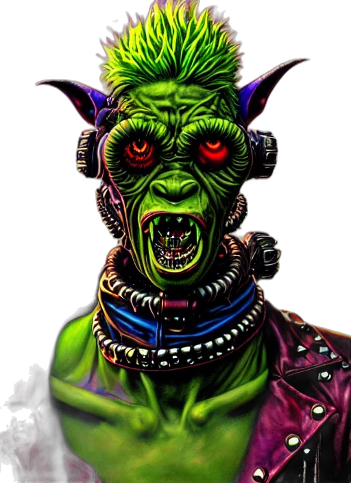 face, mask, staff, creature transparent PNG cut-out