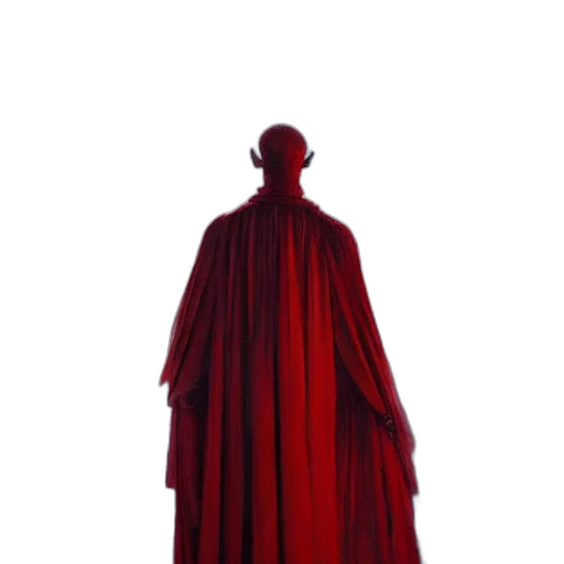 dress, jacket, staff, mask transparent PNG cut-out