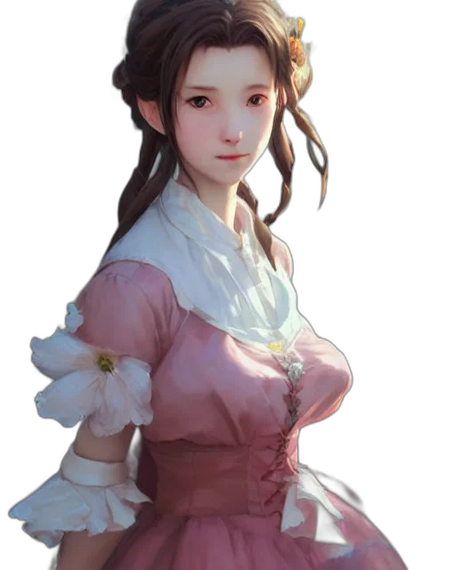 dress, face, staff, crown transparent PNG cut-out