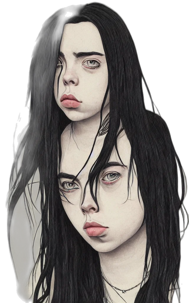 face, creature, hair, mask transparent PNG cut-out