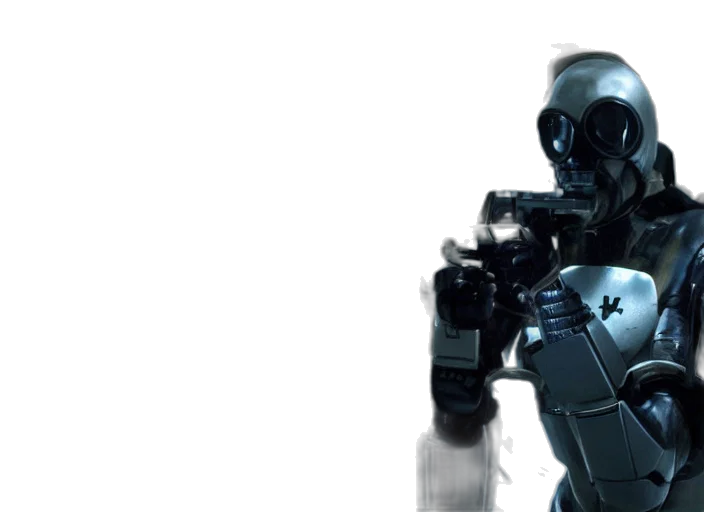 robot, 3d render, cyberpunk, concept art transparent PNG cut-out