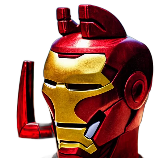mask, robot, face, 3d render transparent PNG cut-out