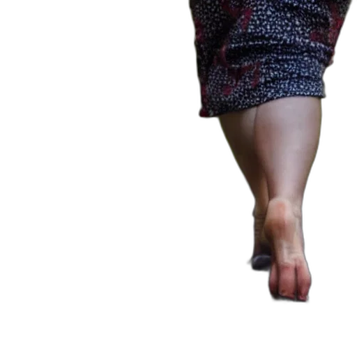 shoes, dress, staff, creature transparent PNG cut-out