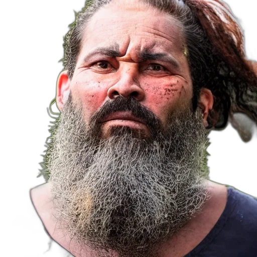 hair, face, mask, creature transparent PNG cut-out