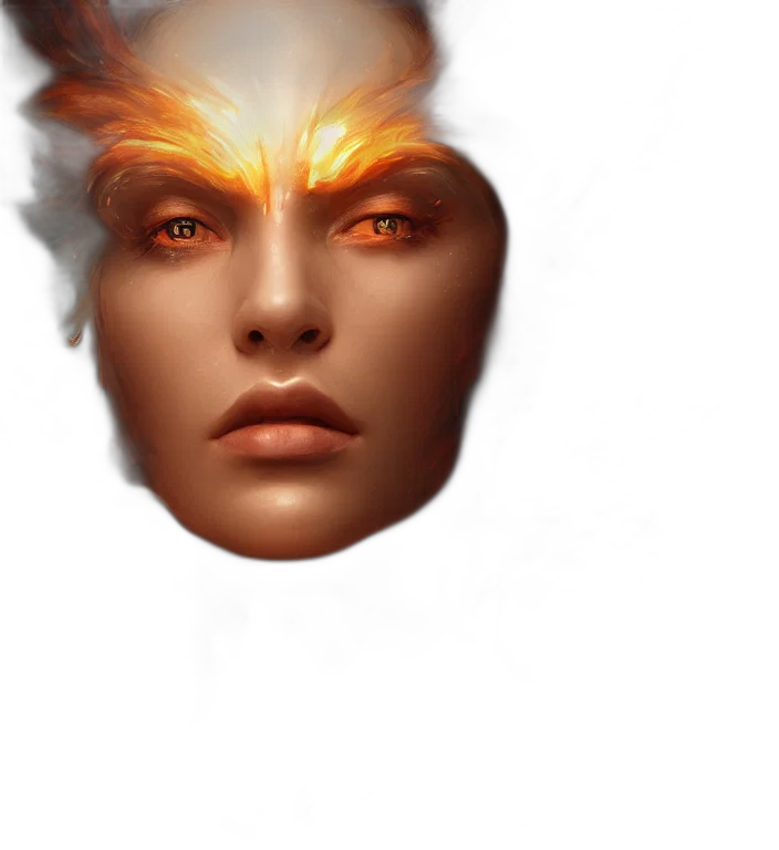 face, mask, crown, hair transparent PNG cut-out