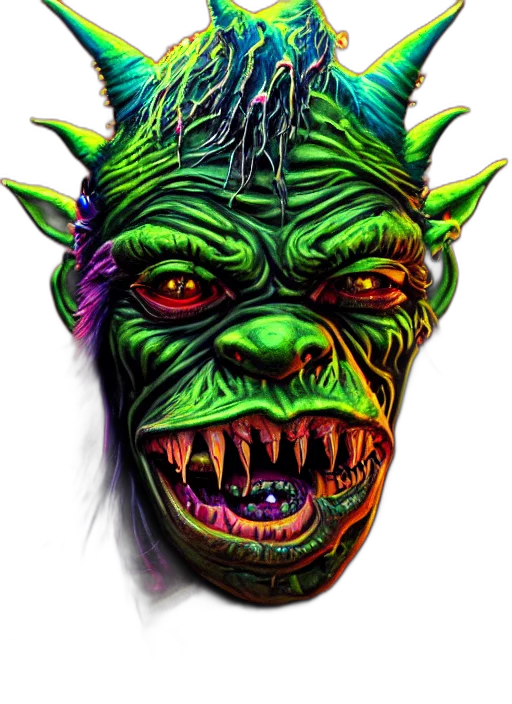 mask, face, creature, staff transparent PNG cut-out