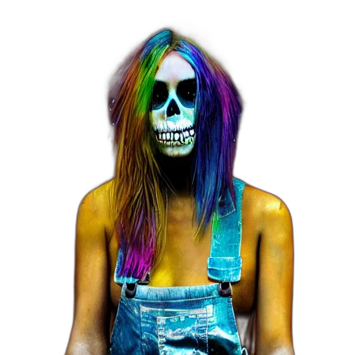 mask, face, hair, creature transparent PNG cut-out