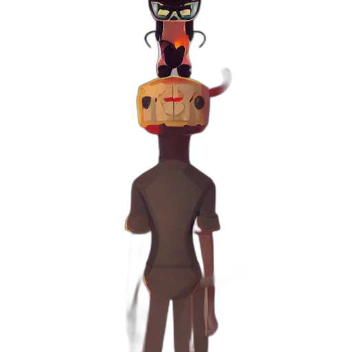 mask, staff, robot, crown transparent PNG cut-out