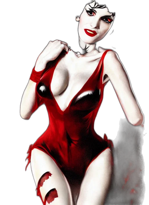 dress, comic book art, concept art, cartoon transparent PNG cut-out
