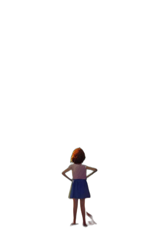 dress, robot, staff, creature transparent PNG cut-out