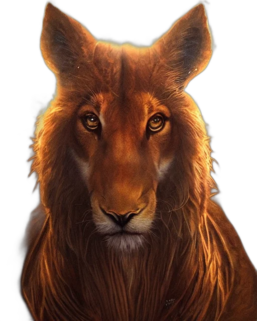 animal, crown, staff, hair transparent PNG cut-out