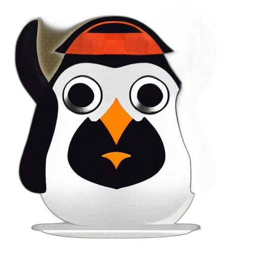 hat, mask, 3d render, linux transparent PNG cut-out