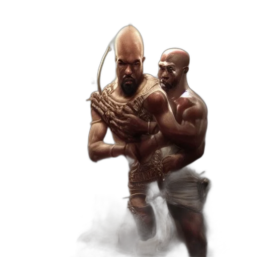 sword, weapon, creature, hair transparent PNG cut-out