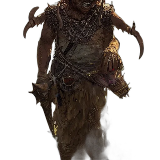 creature, staff, mask, dragon transparent PNG cut-out