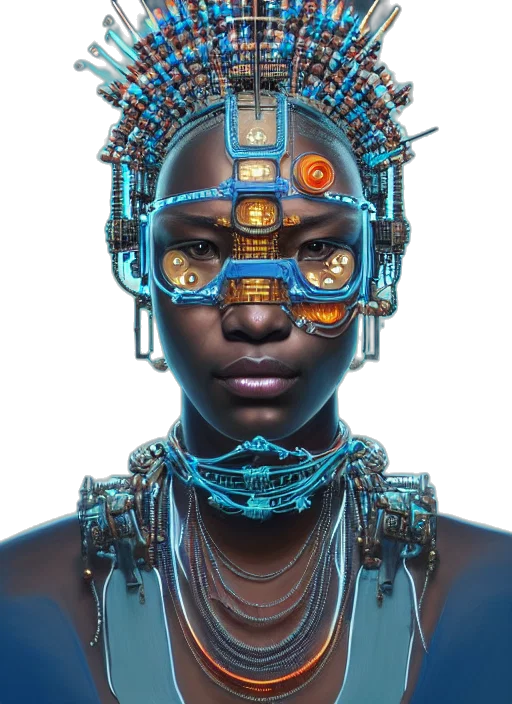 robot, jewelry, face, mask transparent PNG cut-out