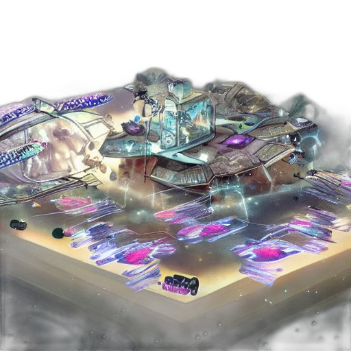 concept art, cyberpunk, 3d render, vaporwave transparent PNG cut-out