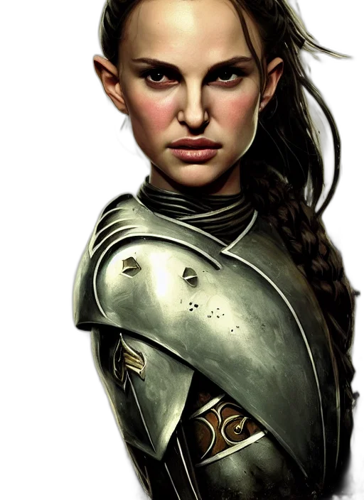 face, sword, staff, fantasy art transparent PNG cut-out