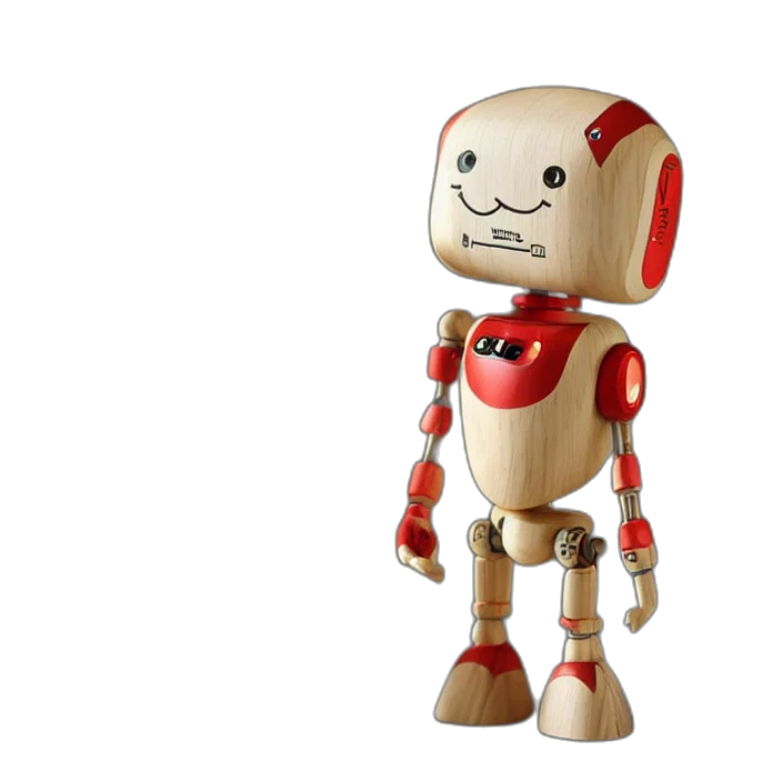 robot, 3d render, concept art, cute transparent PNG cut-out