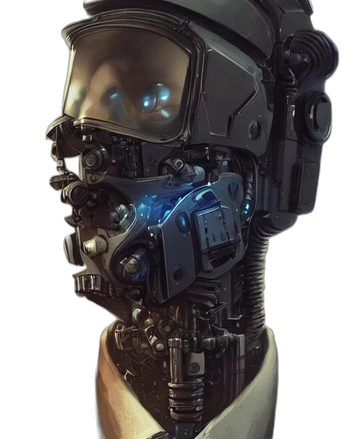 robot, mask, face, weapon transparent PNG cut-out