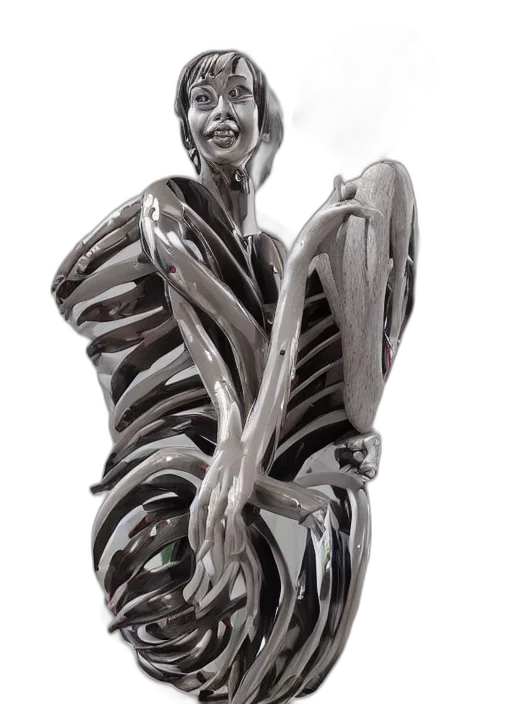 jacket, robot, face, jewelry transparent PNG cut-out
