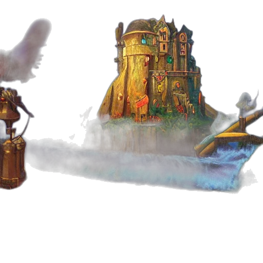 concept art, fantasy art, 3d render, pixel art transparent PNG cut-out