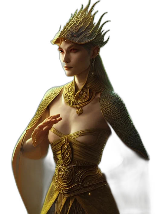 dragon, jewelry, dress, crown transparent PNG cut-out