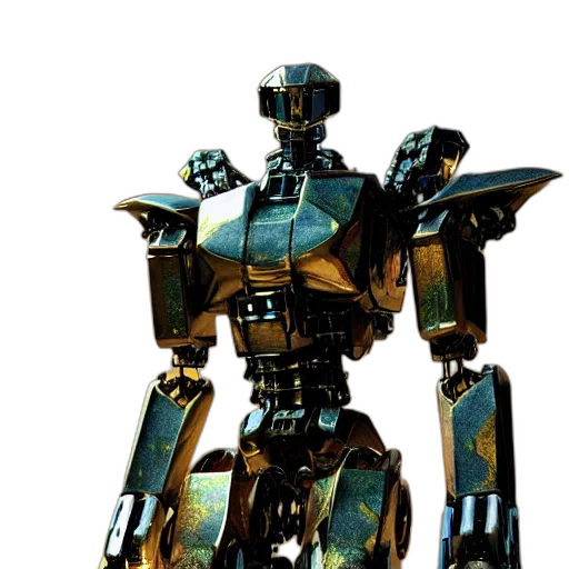 robot, concept art, 3d render, cyberpunk transparent PNG cut-out