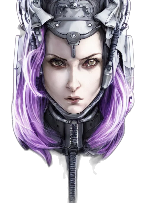 robot, face, staff, fantasy art transparent PNG cut-out