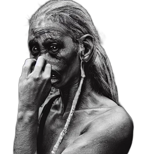 jewelry, face, mask, creature transparent PNG cut-out