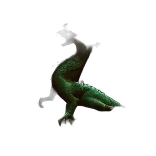 dragon, creature, animal, staff transparent PNG cut-out